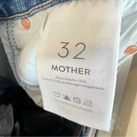 Mother Denim Insider High Rise Ankle Flare Jeans Bloom and Doom 32 Classic NWT - Picture 7 of 8